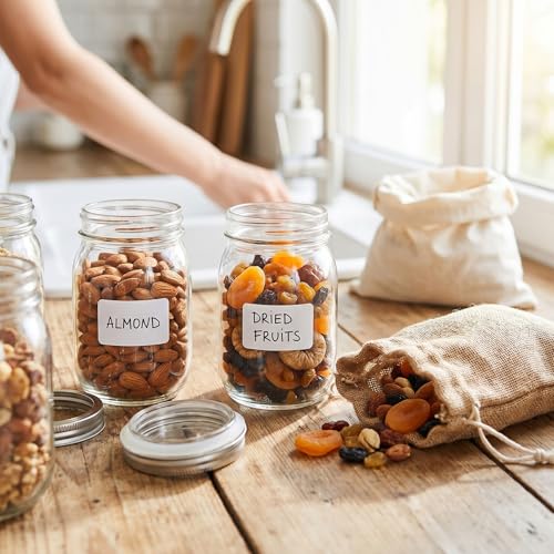 1650 Pcs Small Sticker Labels, Small Label Stickers 0.75" x 0.5" Mini Blank Label Stickers Removable White Labels for Price Food Writing Containers Storage Bins Jars Pantry Organization