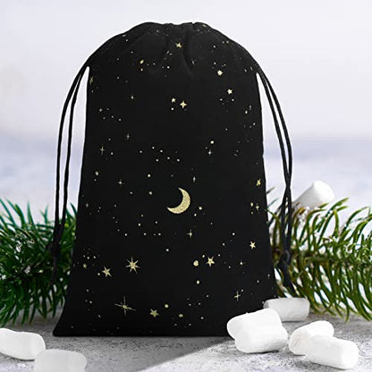 Hillban 30 Pcs 4 x 6, Black Velvet Bag with Drawstring for Jewelry - color: Black, size: 4 x 6 "
