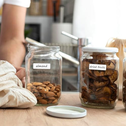 1260 Pcs Mini Labels Stickers Blank Removable Freezer Labels Small White Label for Price Food Writing Containers Storage Bins Jars Pantry Organization