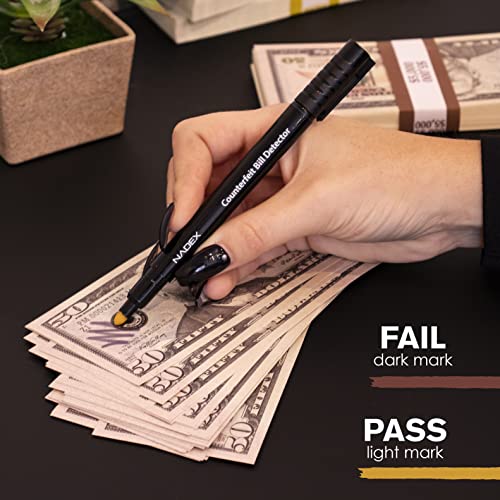 Nadex Counterfeit Pen, Easy Swipe - Gold for Real, Black for Fake, Detect Counterfeit Bills (1 Pack) - size: 1 Count (Pack of 1)