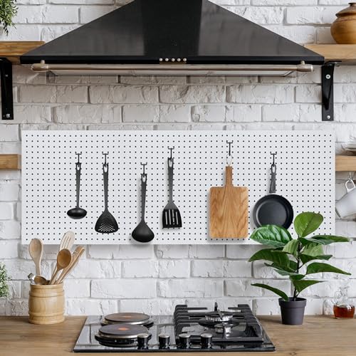 80 Pcs 4 Inch Black Pegboard Hooks Metal Hangers