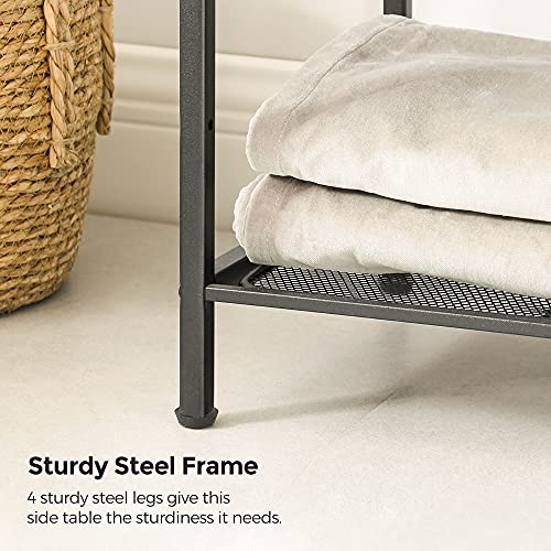 SONGMICS 4-Tier Storage Rack, Bathroom Shelf, Extendable Plant Stand