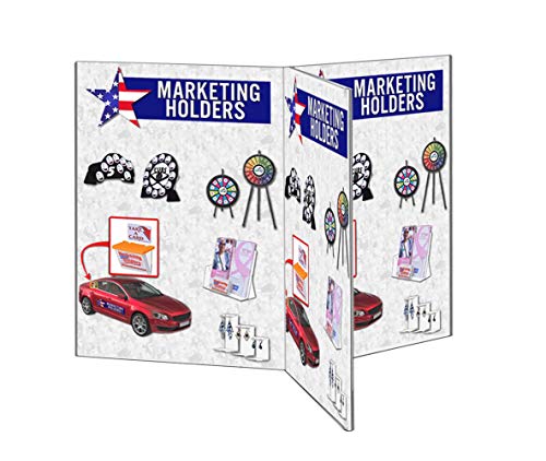 Multi Sided Sign Holder Each Panel Holds Two 5" x 7" Menu Table Tent Clear Acrylic Countertop Display Restaurants Bars Menu's Drink List or Graphic Image by Marketing Holders - size: 6 Sides 5" x 7"