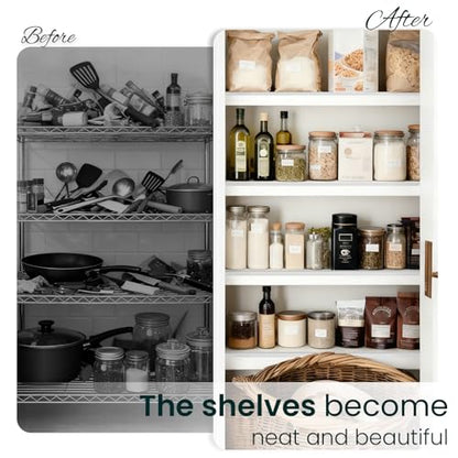Wire Shelf Covers, 32" W X 16" D, 4 Pack, Wood Covers for Wire Shelves - size: 32x16 in