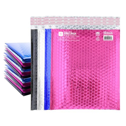 BAZIC Products #5 Metallic Bubble Mailers, 10.5 x 15 In, 24-Case - size: 24-Pack