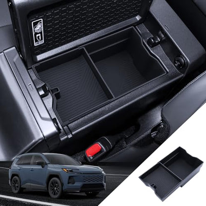 for RAV4 Center Console Organizer 2026 Toyota RAV4 (6th Gen) Hybrid/PHEV Accessories Armrest Tray Middle Storage Box Insert Container Durable ABS Plastic - size: for Toyota RAV4 2026