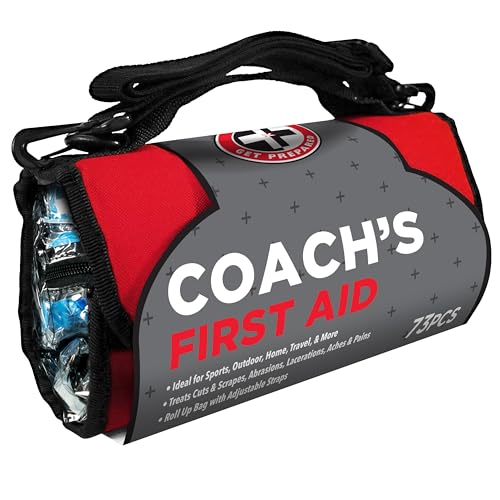 Be Smart Get Prepared Coach’s First Aid 73 Pc Rollup Bag Sports Outdoor FSA