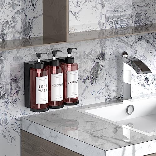 Plastic Shampoo Dispenser Body Wash Dispenser Wall Mount for Home