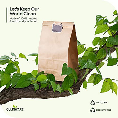 Paper Lunch Bags, Paper Grocery Bags, Durable Kraft Paper Bags, 4 Lb Capacity, Brown Pack of 500 Bags - color: Brown, size: 4 lb