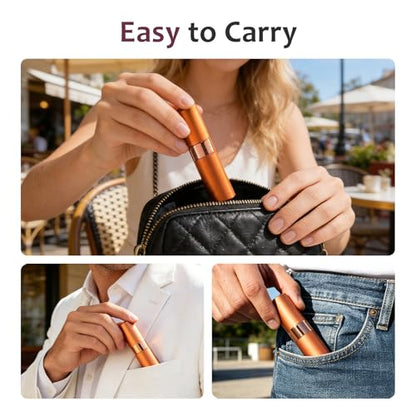 LISAPACK 8ml Travel Perfume Bottle Refillable, 3 PCS Cologne Atomizer Spray - color: 3 Color6