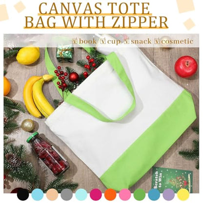 Epakh Canvas Tote Bags Bulk 18.5 x 15 In - color: Bright Color