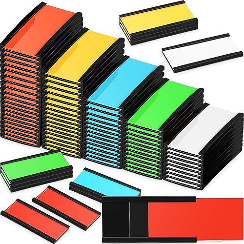 Seajan Magnetic Label Holder for Shelving Channel Tag, 1 x 3'', 100 Pcs - size: 1 x 3''