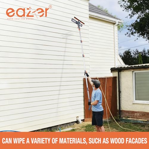 Eazer 76" Spray Window Washing Kit with Extension Pole & Streak-Free Pads - size: 76inch