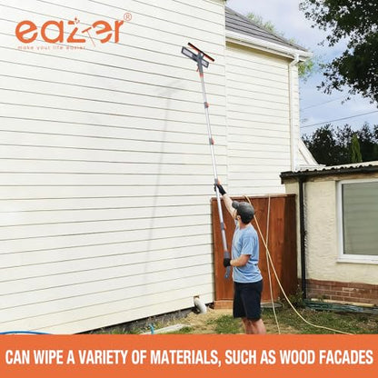 Eazer 76" Spray Window Washing Kit with Extension Pole & Streak-Free Pads - size: 76inch