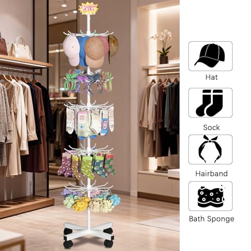6 Tier Retail Display Stand Store Display Rack, White - color: 6 Tier White
