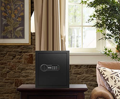 RPNB Small Home Safe Box,Personal Safe,Metal Money Safes for Home,1.2 CuFt - size: 14.15"×12.97"×12.97"