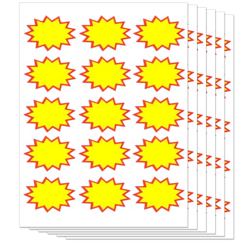 450Pcs Garage Sale Stickers,2"x3" Waterproof Removable & No-Residue - size: (2"x3")Blank