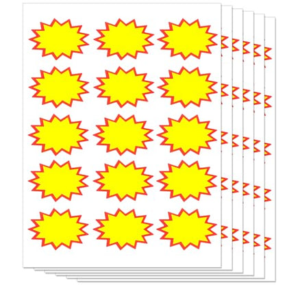 450Pcs Garage Sale Stickers,2"x3" Waterproof Removable & No-Residue - size: (2"x3")Blank