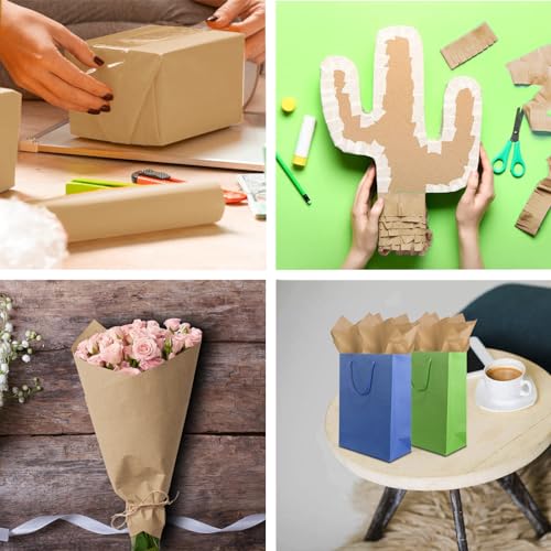 Jkopsnr 100 Sheets Kraft Tissue Paper 20x14 Inches - color: Kraft, size: 14x20