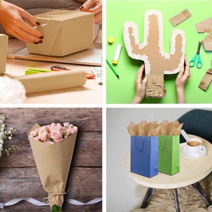 Jkopsnr 100 Sheets Kraft Tissue Paper 20x14 Inches - color: Kraft, size: 14x20
