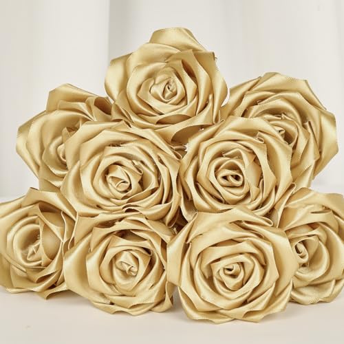 Mauproy Champaign Gold Satin Ribbon, 1-1/2 Inch, 50 Yards - color: Champaign Gold