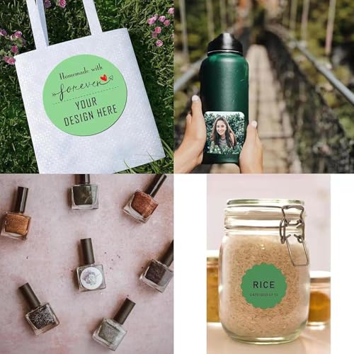 Custom Stickers for Weddings, Birthdays & Businesses - Personalized Labels with Your Logo - Waterproof, Fade and Heat Resistant - Pack of 100-1000 (Custom Image, 6 Inch) - color: Custom Image, size: 6 Inch