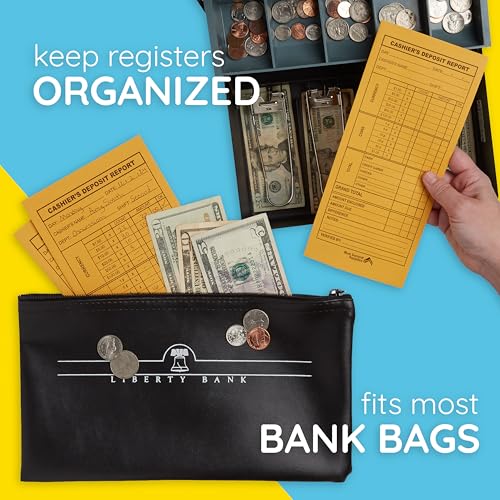 Blue Summit Supplies 500 Cash Deposit Envelopes, 24lb Kraft, Gummed Seal