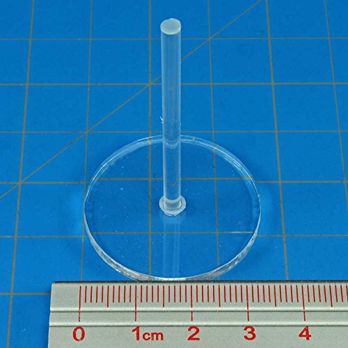 LITKO 30mm Round Flight Stands | Compatible with Warmachine | Clear - size: 30mm