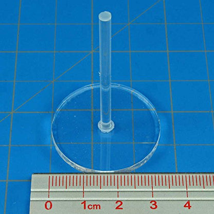 LITKO 30mm Round Flight Stands | Compatible with Warmachine | Clear - size: 30mm
