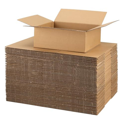 CRUGLA 40 Packs 8x6x3 Shipping Boxes, Brown Mailing Boxes - size: 8x6x3 Inch