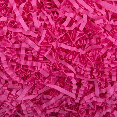 Caleihd Crinkle Cut Paper Shred Filler Gift Cushion Streamer Hot Pink - color: Hot Pink