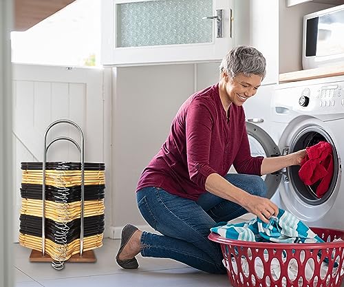 Hanger Stacker, Clothes Hanger Organizer Stand - 25.6”H - color: Stainless Steel, size: Small(25.6"H)