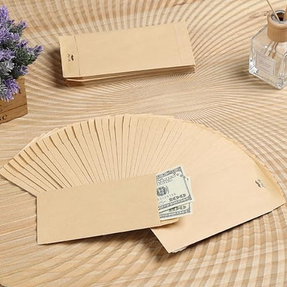 Mr. Pen- Money Envelopes for Cash Bulk, 6.5" x 3.5", 200 Pack, Kraft Paper - color: Brown, size: 200 Pack