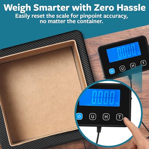 Digital Shipping Scale, Postal Scale, 220 lb, 0.1 oz, Remote Display - color: 220 lbs