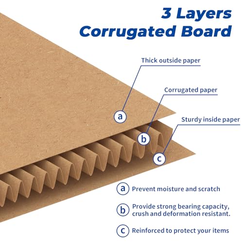 CRUGLA 10x8x8 Shipping Boxes 25 Pack, Brown Corrugated Cardboard Boxes with Side-Lock and Pre-Applied Double-Sided Tape, Easy Assemble Packing Mailer Boxes for Small Business Shipping - size: 10x8x8 Inch 25 Pack
