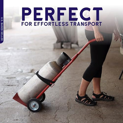 BISupply Propane Cylinder Dolly - 40lb Propane Tank Cart Hand Truck for Gas Propane Tanks 2 Wheel Dolly Cart