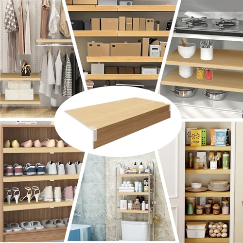 5 Pack Wire Shelf Covers,22x16x2in Wire Rack Covers for Pantry - color: #01 White, size: 22x16x2 in