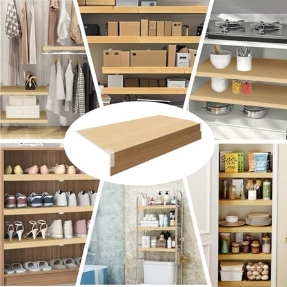5 Pack Wire Shelf Covers,22x16x2in Wire Rack Covers for Pantry - color: #01 White, size: 22x16x2 in