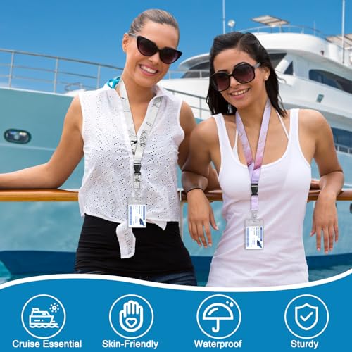 HONSIO 6 Pack Cruise Lanyard for Ship Cards, Cruise Essentials 2026, Marble - color: 6 Pack Marble