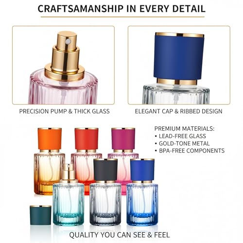 DAYUMKOU 30 Pack Empty Perfume Glass Bottle, 30ml - size: 30pcs