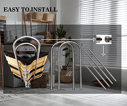 Hanger Stacker, Clothes Standard Hanger Organizer Stand, 32.7" H - color: Stainless Steel, size: Large(32.7"H)