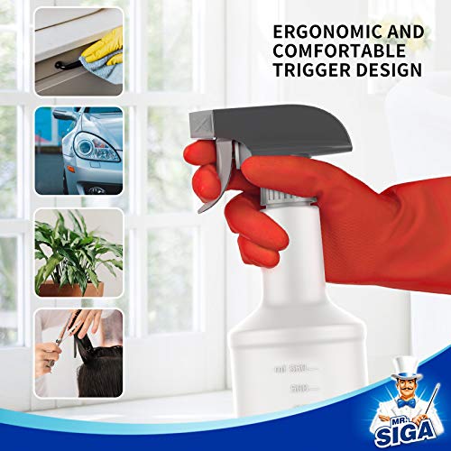 MR.SIGA 24 oz Empty Plastic Spray Bottles for Cleaning Solutions, 36 Pack - size: 710ml, 36 Pack