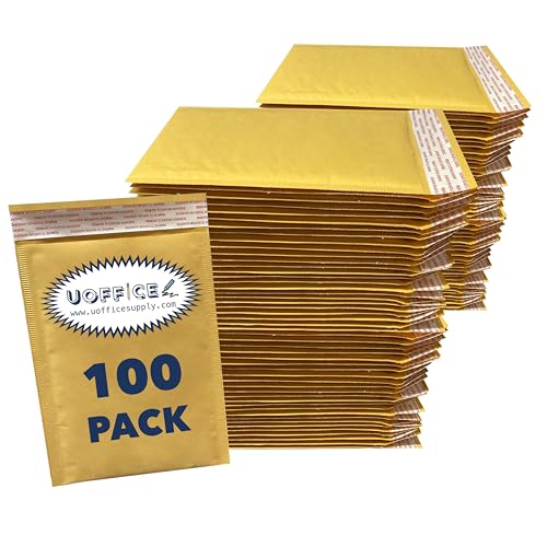 Kraft bubble mailers, 100 pcs small padded envelopes #0-6" x 10", Kraft bubble mailer, Protective mailer, Padded shipping envelopes - size: #0 - 6" x 10"