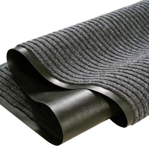 uyoyous Front Door Mat 3' X 10' Commercial Door Mats Heavy Duty Carpet Grey - color: Grey