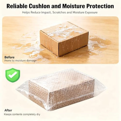 4x6Inch Bubble Out Bags 50pcs, Double Walled Cushioning Pouche Bag - size: 4x6Inch(50Pack)