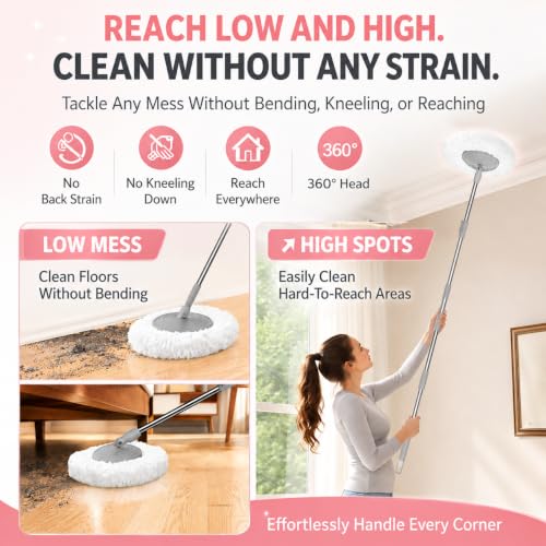 RinseWise Easy-Use Gen 2 Mop Bucket, Clean/Dirty Water Separation, Pink - color: Easy-use Gen 2-pink