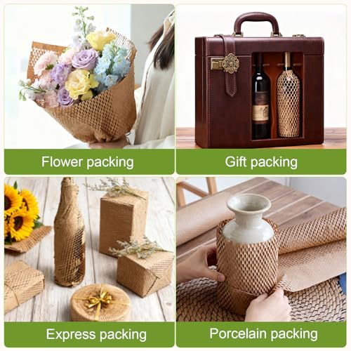Honeycomb Packing Paper 15"x230' Recyclable Bubble Cushioning Wrap Roll - size: 15Inch x 230Feet