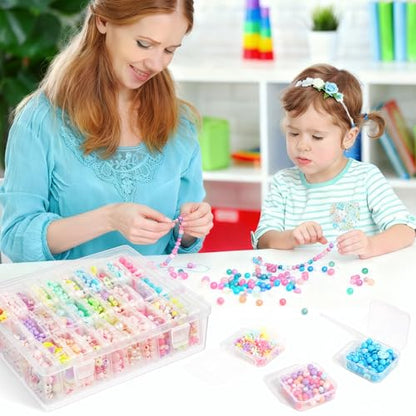 DILIBRA Bead Organizer Box, 93Pcs Small Bead Storage Containers Plastic Cases with Hinged Lid, Rectangle Clear Diamond Painting Storage Containers for Jewelry, DIY Crafts, Bracelet, Seeds, Nail - size: 3 Pack 90 Pcs