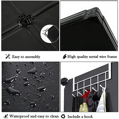 AWTATOS 6 Cube Closet Organizer Storage Shelves, Black - color: Black