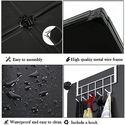 AWTATOS 6 Cube Closet Organizer Storage Shelves, Black - color: Black
